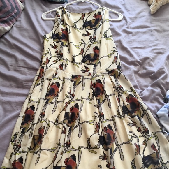 Bird print dress - Picture 3 of 4